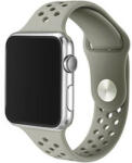 iUni Curea iUni compatibila cu Apple Watch 1/2/3/4/5/6/7, 42mm, Silicon Sport, Grey (506345)