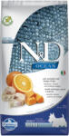 N&D Ocean Dog 7kg N&D Ocean Adult Mini tőkehal, sütőtö & narancs száraz kutyatáp