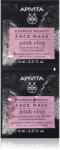 Apivita Express Beauty Pink Clay masca faciale 2x8 ml Masca de fata