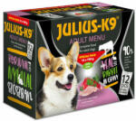 Julius-K9 Julius - K9 Adult Menu Veal & Rabbit - nedves eledel (borjú, nyúl) válogatás szószban kutyák részére (12x100g) - petpakk