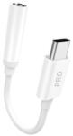 Dudao audio adapter fejhallgató adapter USB Type C-3, 5 mm mini jack fehér (L16CPro fehér)