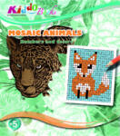 Kiddo - Állatos mozaik szám szerinti színező füzet (KIDDO5044)
