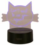 Halber Lampa decorativa 3D halber, Pisica, Negru