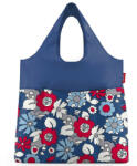 Reisenthel mini maxi shopper plus kék virágos shopper táska (AV4088)