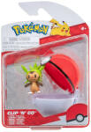 Pokémon - Figurine Clip N Go, Chespin & Poke Ball (ASMPKW3134) Figurina
