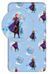 Jerry Fabrics Disney Jégvarázs Blue Leaves gumis lepedő 90x200 cm (JFK961513)