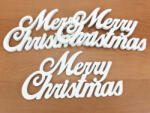  Merry Christmas felirat fehér 3db/csomag - kosarbolt