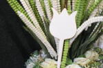 Natúr fa - Beszúrható tábla tulipán 37cm
