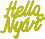  Hello Nyár" felirat színes lime 11x10cm - kosarbolt