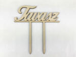  Natúr fa - Beszúrós "Tavasz" felirat 12cm