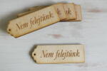  Natúr fa - "Nem felejtünk" scrapbook tábla 3x8cm 5db/csomag - kosarbolt