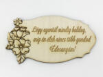  Natúr fa - Anyáknapi tábla "Légy ezentúl. . . " 5, 5x10cm