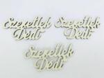  Fa felirat - "Szeretlek Dédi" 3db/csomag - Krém - kosarbolt