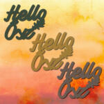  Keki "Hello Ősz" felirat színes 5x5, 5cm 3db/csomag - kosarbolt