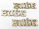  Natúr fa - "BUÉK" felirat 3db/csomag - kosarbolt