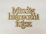  Natúr fa - "Mindig hiányozni fogsz" Felirat koszorúra - kosarbolt
