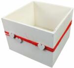  Dekoláda fehér kocka szivekkel 16x16cm - kosarbolt