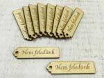  Natúr fa - "Nem feledünk" kisérő tábla 10db/csomag - kosarbolt