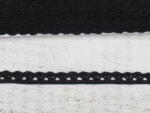  Fekete pamut csipke 1cm*20méter
