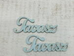  Fa "Tavasz" felirat babakék 2db/csomag