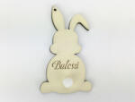  Húsvéti nyuszi egyedi gravírral krém 8, 4x4, 6 cm - kosarbolt
