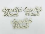  Fa felirat - "Szeretlek Mama" 3db/csomag - Krém - kosarbolt