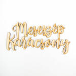  Natúr fa - Meseszép karácsony felirat 20cm