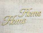  Natúr fa - "Home" felirat írott 14, 5cm 2db/csomag - kosarbolt