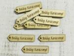  Natúr fa - "Boldog Karácsonyt" scrapbook tábla 10db/csomag - kosarbolt