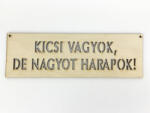  Natúr fa - "KICSI VAGYOK, DE NAGYOT HARAPOK! " tábla 6, 5x20cm