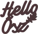  Burgundy "Hello Ősz" felirat színes 11x11cm