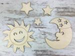  Natúr fa - Égitestek: nap, hold és 3db csillag - kosarbolt