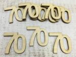  Natúr fa - Évfordulós számok 70-es 10db/csomag