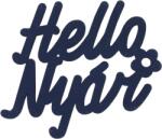  Hello Nyár" felirat színes sötétkék 11x10cm