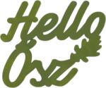  Oliva "Hello Ősz" felirat színes 11x11cm - kosarbolt