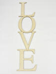  Natúr fa - "LOVE" felirat 50cm