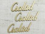  Natúr fa "Család" felirat 13, 5cm 3db/csomag