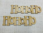 Natúr fa - "Hohoho" felirat 17cm 2db/csomag - kosarbolt