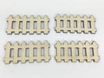  Natúr fa - Kicsi kerítés szett 4x8cm 4db/csomag - kosarbolt