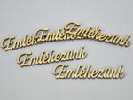  Natúr fa -"Emlékezünk" felirat 5db/csomag - kosarbolt