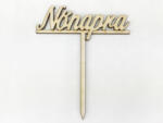  Natúr fa - Beszúrós "Nőnapra" felirat 9, 5cm - kosarbolt