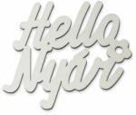  Hello Nyár" felirat fehér 11x10cm - kosarbolt
