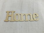  Natúr fa - "Home" felirat 25cm