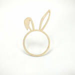  Natúr fa - Nyuszifüles fa karika 16cm - kosarbolt