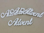  Advent felirat fehér 15cm 4db/csomag