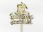  Natúr fa - Beszúrós "Ballagásodra Szeretettel" felirat 33cm