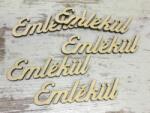  Natúr fa - "Emlékül" felirat 9cm 5db/csomag - kosarbolt