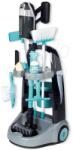 Smoby Cărucior de curățenie cu aspirator vertical Rowenta Trolley+Vacuum Cleaner Smoby cu mătură și găleată 10 accesorii (SM330319)
