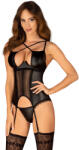 Obsessive Norides Corset & Thong Black M/L