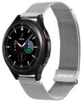 DUX DUCIS pótszíj (univerzális, 22 mm, alumínium, milánói, mágneses zár) EZÜST Huawei Watch GT Active, Huawei Watch, Huawei Watch 2, Samsung Galaxy Watch 46mm (SM-R800N), Samsung Gear S3 Fron (GP-142306)
